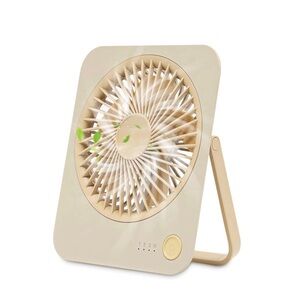 Rechargeable Travel Beige Fan.